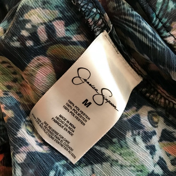 Jessica Simpson floral peasant blouse - Picture 7 of 8